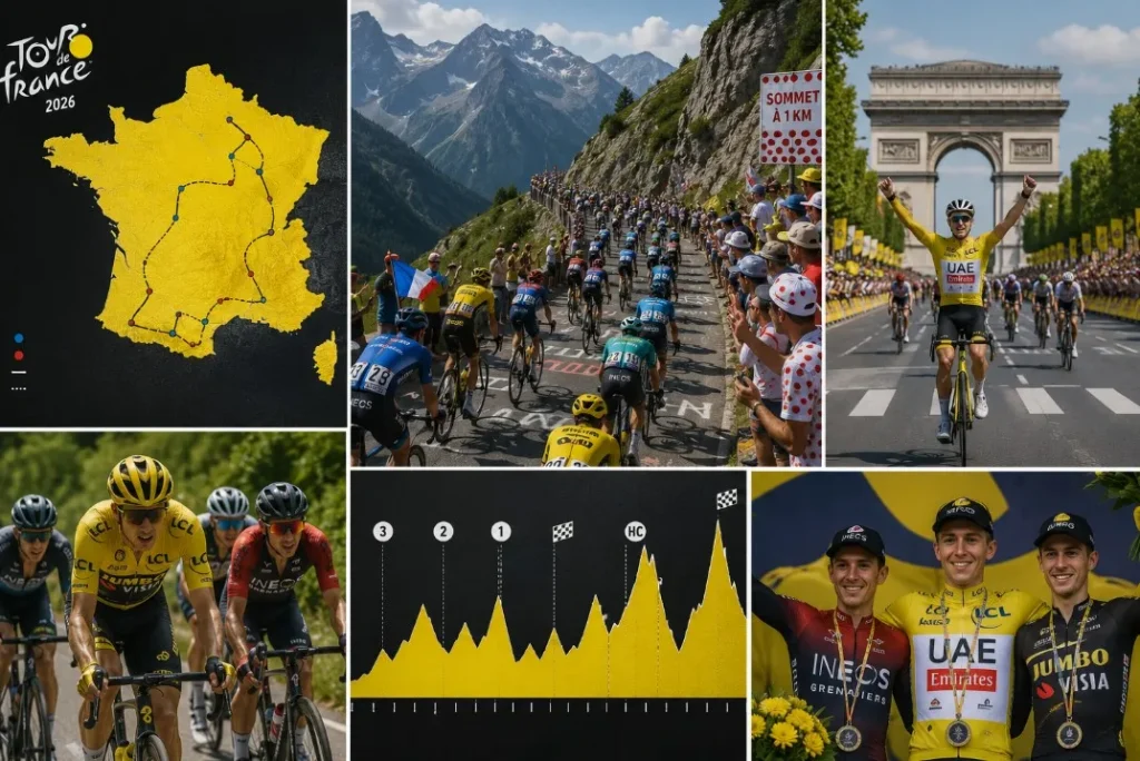 Tour de France 2026 : parcours, étapes clés et favoris