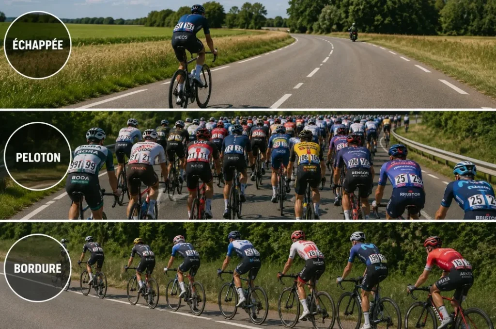 Échappée, peloton, bordure : comprendre le vocabulaire du cyclisme