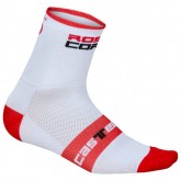 Castelli Chaussettes Rosso Corsa 13 Blanches-Rouges Rabais prix