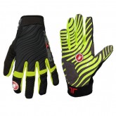 Castelli Gants Doigts Longs Cw 6.0 Cross Noirs-Jaune Néon Soldes Marseille