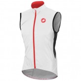 Vente Privée Castelli Gilet Coupe-Vent Velo Blanc