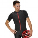 Craft Maillot Manches Courtes Glow Noir-Rouge Soldes Nice