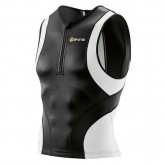 Magasin Skins Débardeur Triathlon Tri400 Noir-Blanc Paris